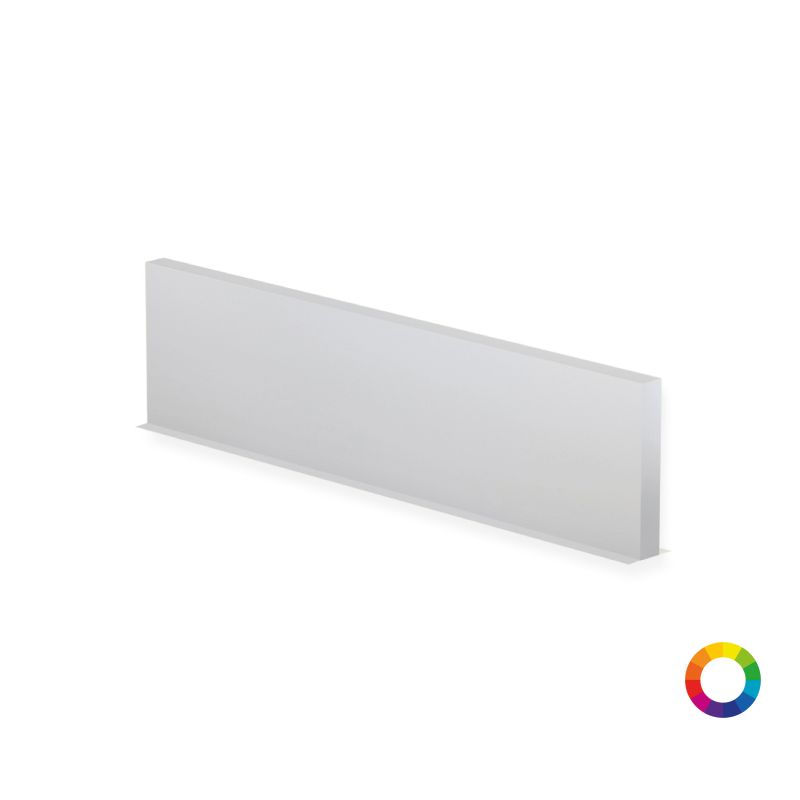 bordure de jardin en aluminium peint de couelur blanche